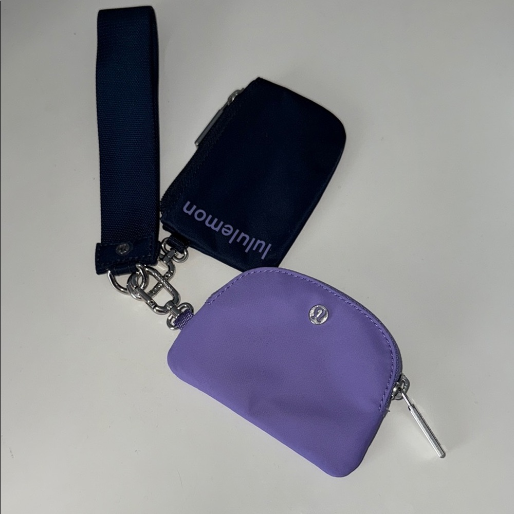 Lululemon Purple and Black Wristlet Set